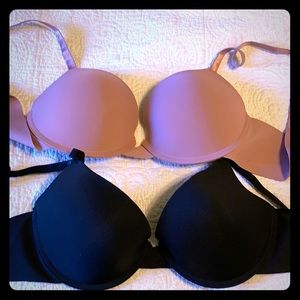 Set of two Prima Valentina Bras  - pink and black